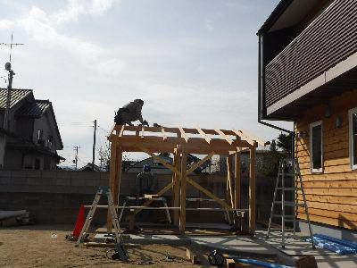 【郡山市新屋敷・ドミノI邸 】 小屋の上棟
