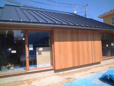 現場Report／安積町T邸　足場が外されました！