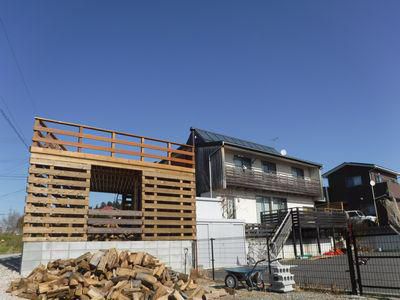 【郡山市西田・ドミノＭ邸 】  薪小屋＋α