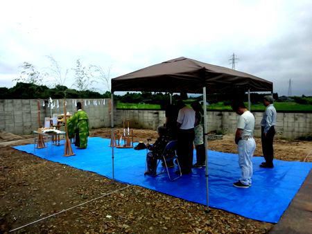 【福島市桜本・ドミノS邸】四世代集まっての地鎮祭