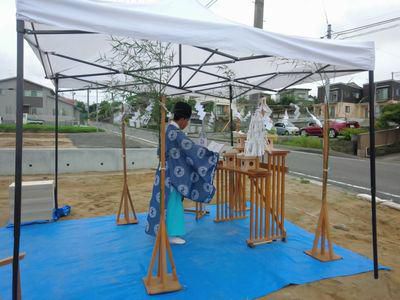 「郡山市七ツ池町・シンプルノートＳ邸」思いを込めた地鎮祭