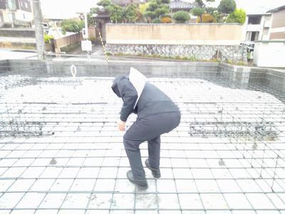 「郡山市七ツ池町・シンプルノートＳ邸」今日は配筋検査！
