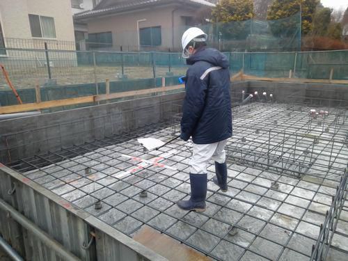 「須賀川市花の里・シンプルノートＭ邸」 安心の第三者による配筋検査