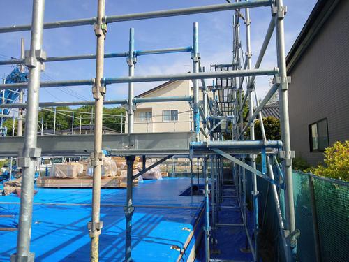 「須賀川市花の里・シンプルノートＭ邸」 いよいよ建て方！