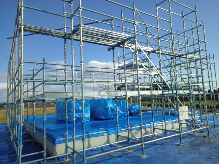 「郡山市片平・シンプルノートＡ邸」建て方準備万端♪