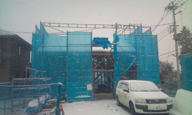 【渡利Ｗさん家】 吹雪のときは中の作業