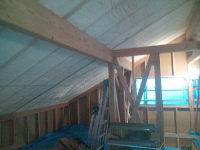 【渡利Ｗさん家】 ウレタン吹付けの屋根断熱
