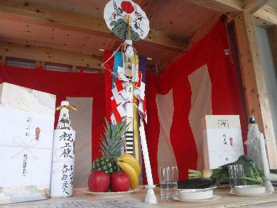 【郡山市開成・ドミノＨ邸 】 上棟式を迎え