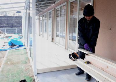 【郡山市・N保育園】 明るくて、長～い、かけっこできるスペース誕生