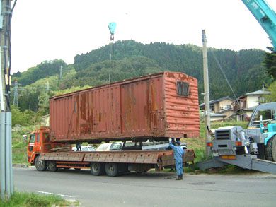 【熱海Ａさんの家】 ガリバー旅行記のような貨車移動