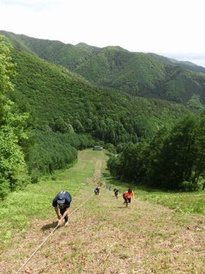 里山日記･･･ゲレンデを逆走！