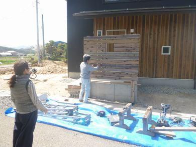 【郡山市大槻町の隅っこの家 】 ちょい目隠し板塀