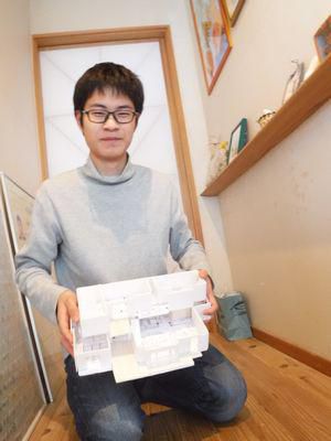 【白河Ｈさん宅】 息子さん、職場体験で自宅の模型づくり
