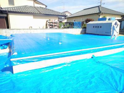 【いわき市四倉・Ａ邸／伊礼智設計室】 またまた現場が青一色に