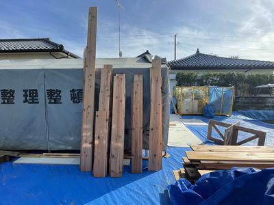 【いわき市四倉・Ａ邸／伊礼智設計室】 外壁板張り作業