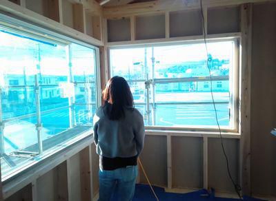 【二本松市榎戸・Ｉ邸／フォルム建築計画】 リクエストを叶える窓からの眺め