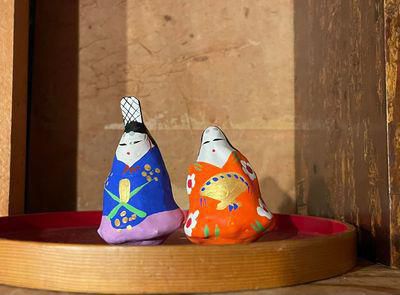 里山日記･･･張子の雛人形で、桃の節句