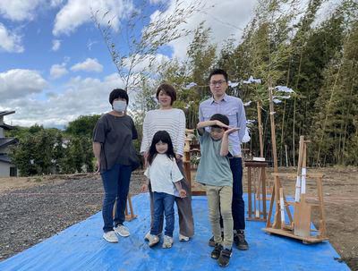 「郡山市西田町・シンプルノートＳ邸」　地鎮祭