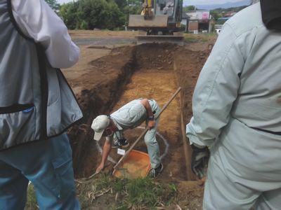 「郡山市西田町・シンプルノートＳ邸」　ドキドキの文化財試掘調査