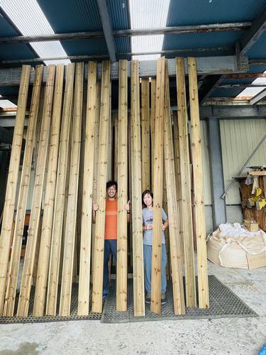 「福島市小田・シンプルノートＨ邸」　やりました！　Hさん外壁塗り塗り！！