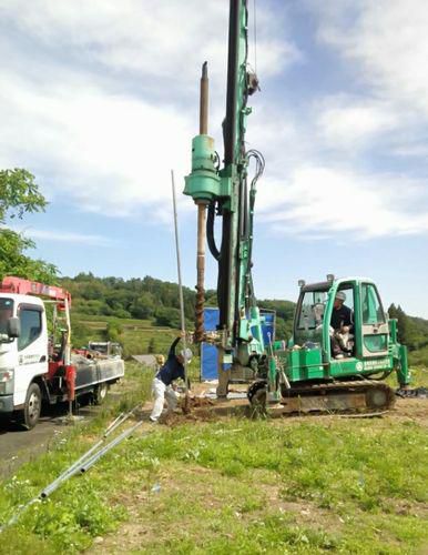 「福島市小田・シンプルノートＨ邸」　地中の状態に合わせた地盤改良工事　