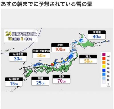 大雪による災害のお見舞いとお知らせ