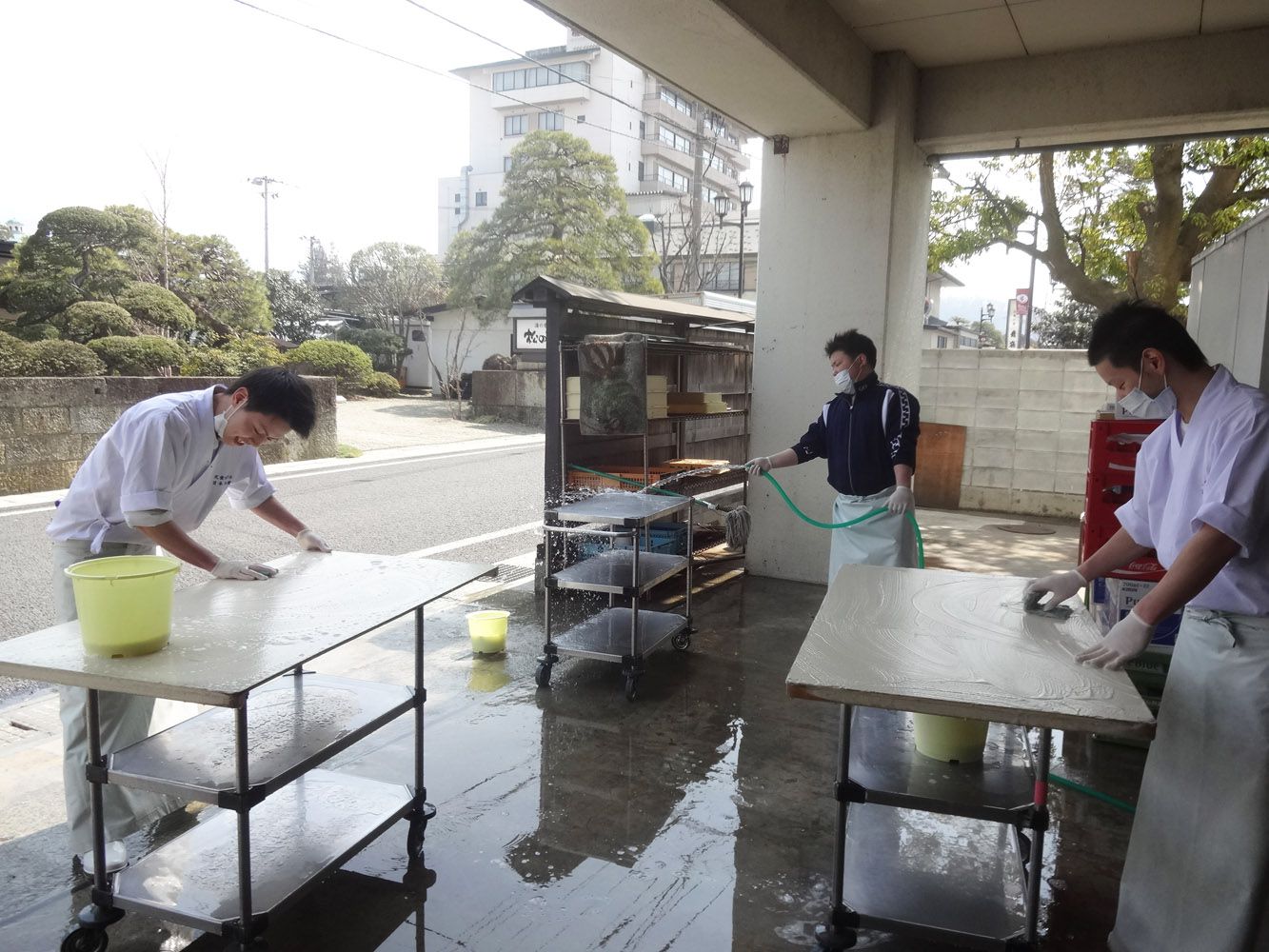 天童ホテルスタッフの日常 ー天気の良い日にはお掃除をー