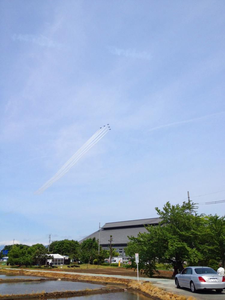 ブルーインパルス練習飛行！