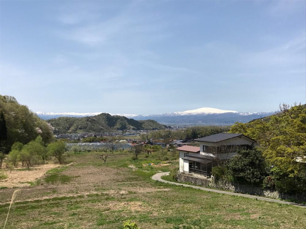 今日は晴れ！月山、朝日連峰まで綺麗に見渡せます
