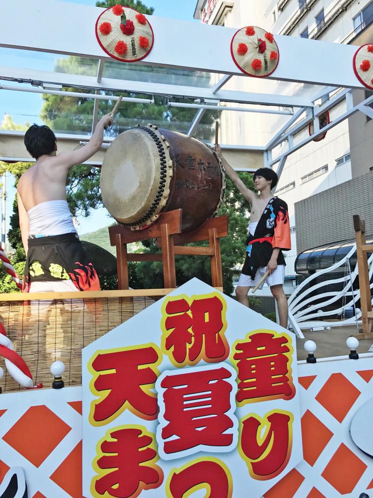 ”山形花笠まつり開催”太鼓の演奏でお出迎えです♪