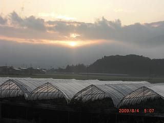 ◆まほろばの里　今朝の夜明け　　＠＠＠＠