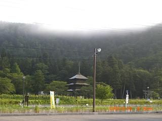 ◆今朝の三重塔　　　＠＠＠＠