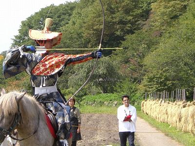 ◆安久津八幡神社　流鏑馬行われました。　　＠＠＠