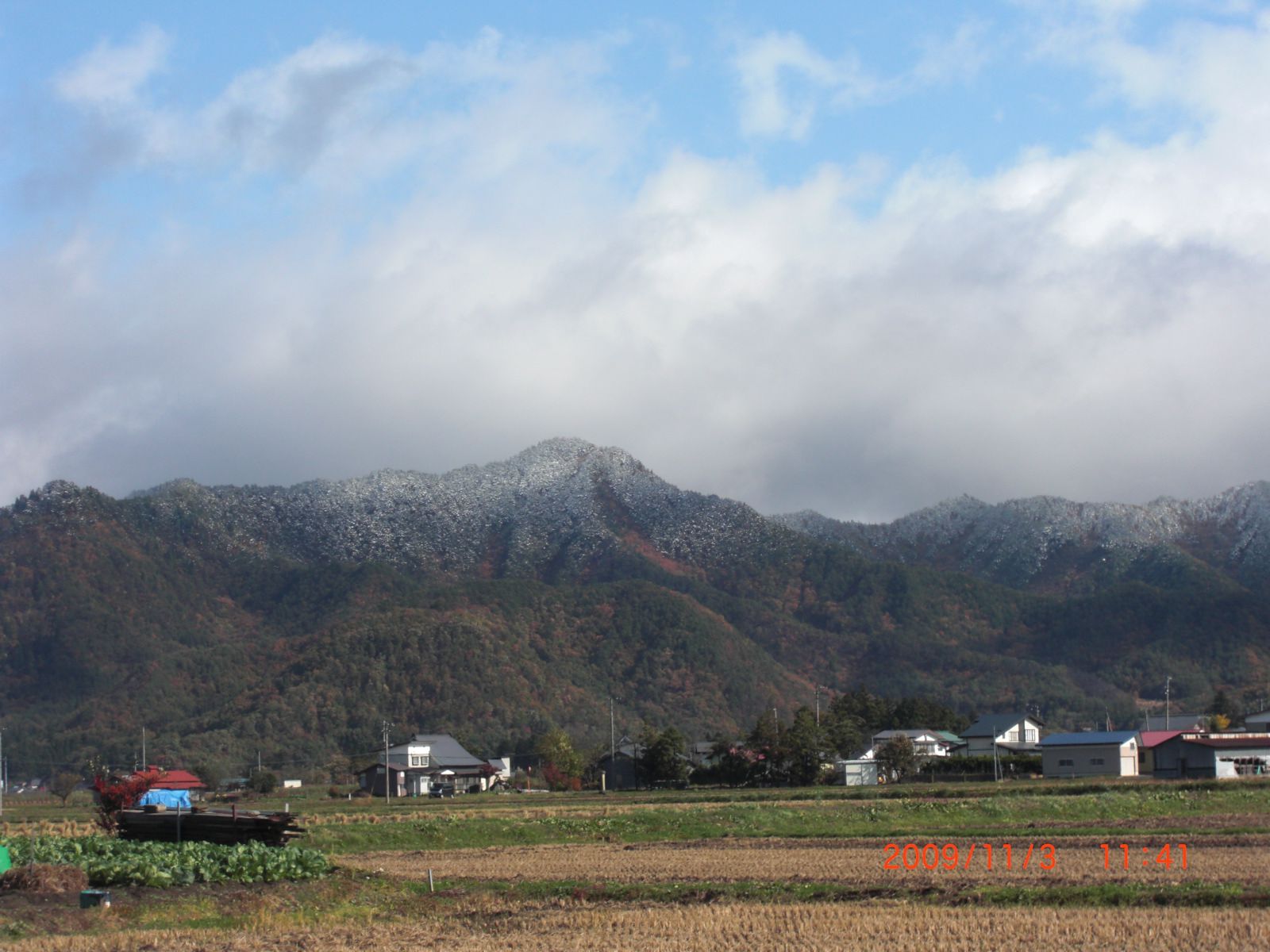 ◆今年初冠雪　『文殊山』　　＠＠＠＠