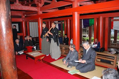 ◆400年前の『奉納詩歌会』を再現　＠＠＠＠