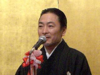 ◆伊達家の秘話出版記念祝賀会１８代当主御挨拶　　＠＠＠
