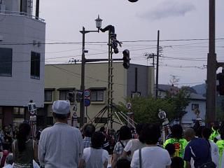 ◆青たけちょうちんまつり　纏はしご乗り　　＠＠