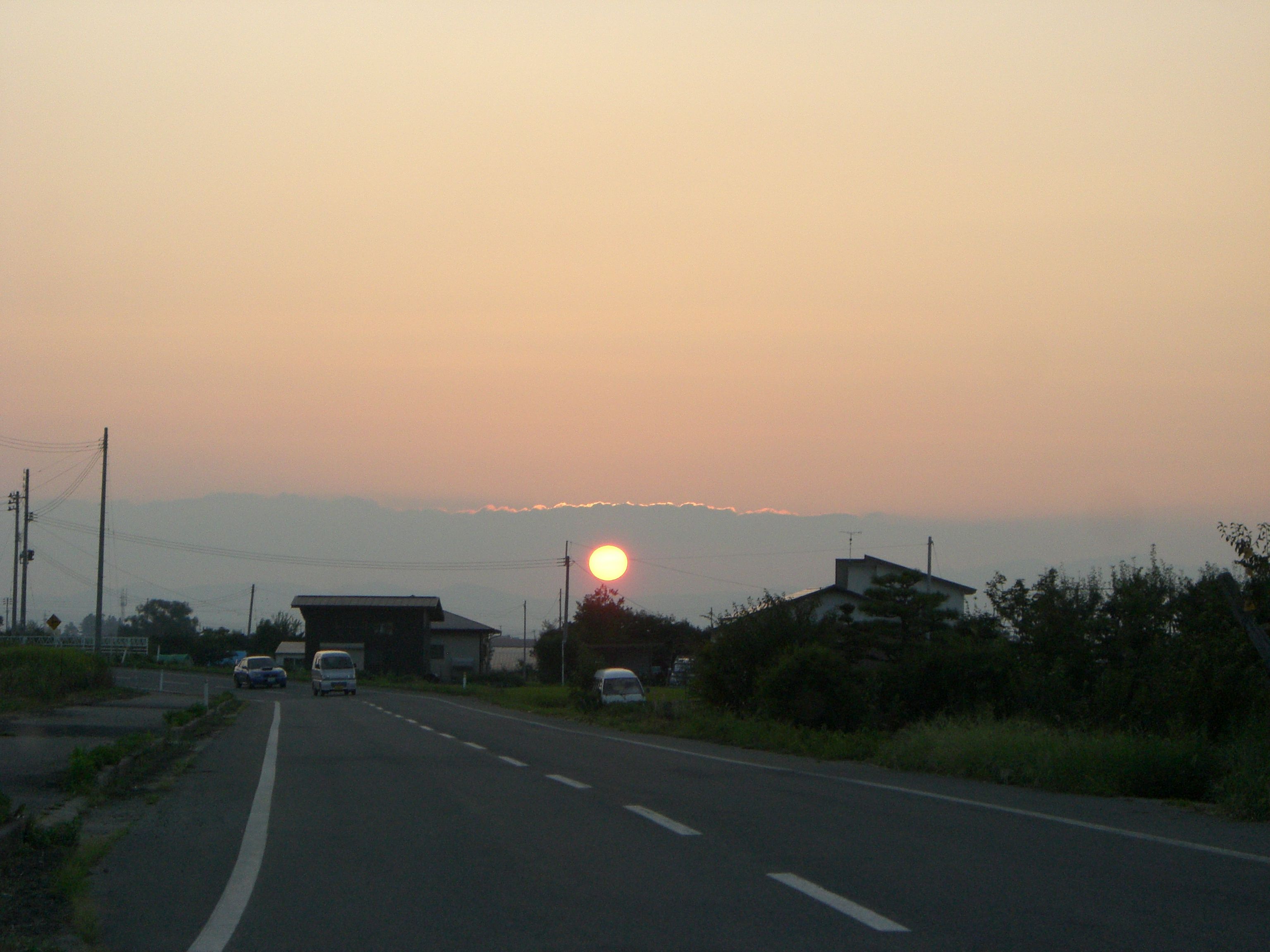 ◆まほろばの里の夕日　　＠＠＠