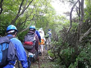◆両グループ一緒に中の沢峠に向かいました。　　＠＠＠