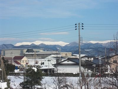 ◆今日は晴れ上がり蔵王が見えます。　　＠＠＠