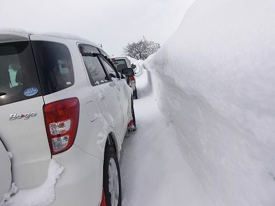 ◆職員駐車場もこのゆきだす。　　＠＠＠