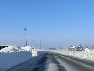 ◆今朝の通勤道路　　　＠＠