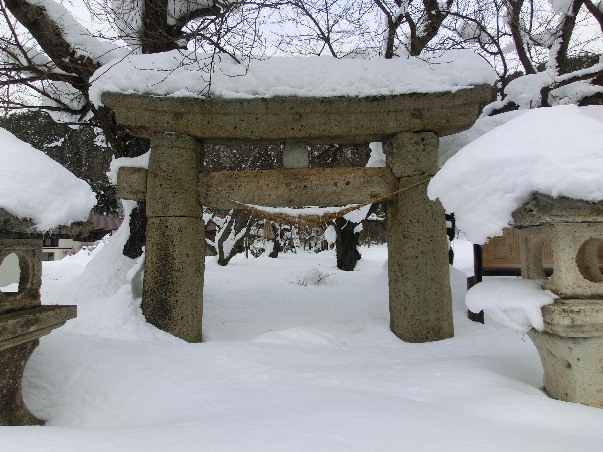 ◆雪の中の高房神社　　　＠＠＠