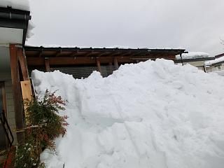 ◆今季初めての雪おろし　　　　＠＠＠
