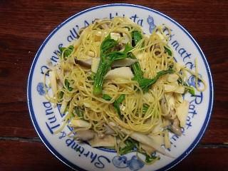 ◆山菜パスタにしました。◆