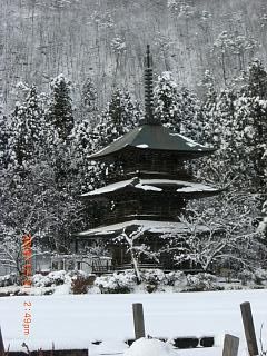 ◆冬の三重塔  /:/:/: