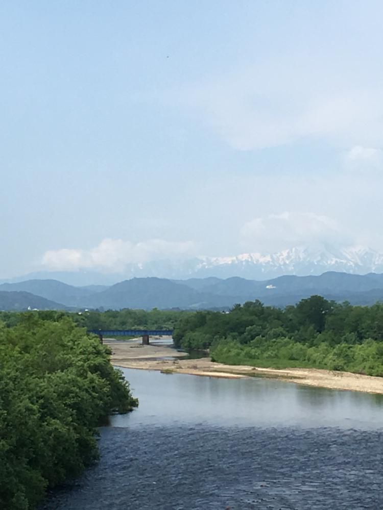 白川と白川鉄橋からの風景