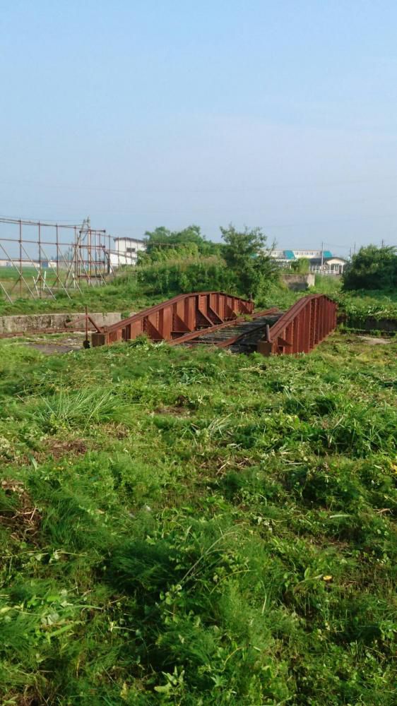 【今泉駅の転車台】草刈り作業