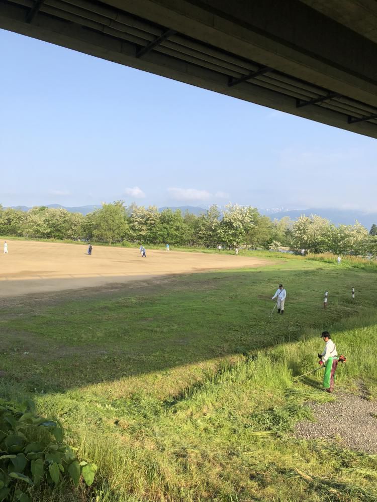 【白川河川敷グラウンド整備】
