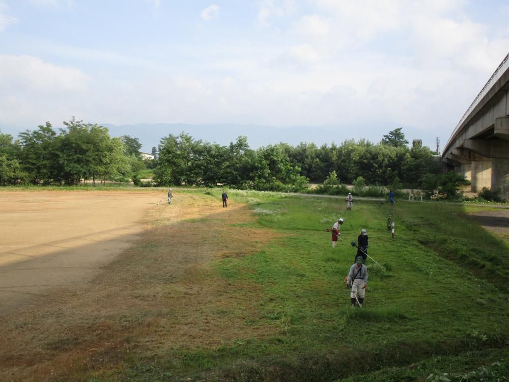 豊田地区【白川グラウンド整備】行いました。